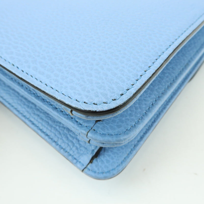Gucci Interlocking Leather Blue Bag
