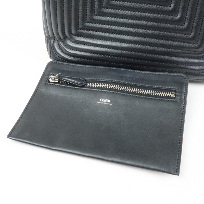 Fendi Dotcom Click Quilted Leather Black Bag