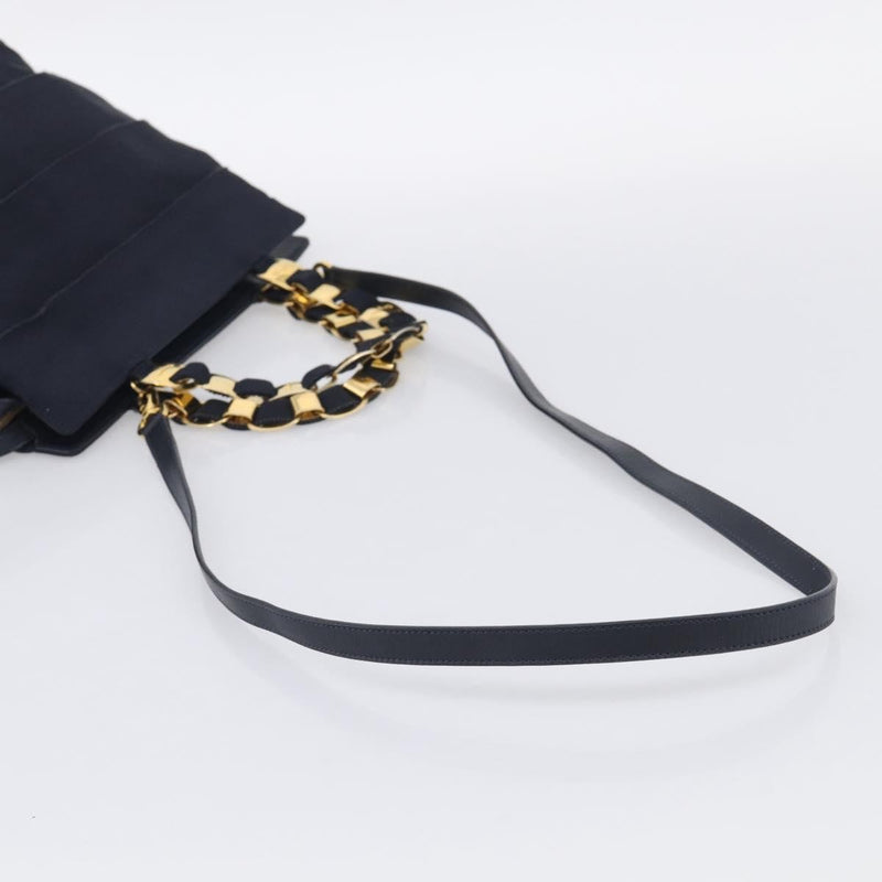 Salvatore Ferragamo Vala Canvas Navy Bag
