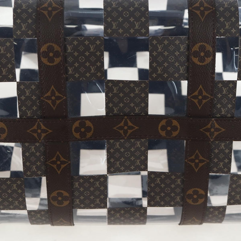 Louis Vuitton Keepall Bandouliere Monogram Chess Coated Canvas And Pvc Brown Bag