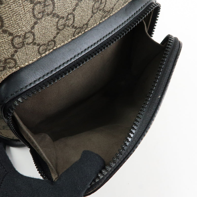 Gucci Zip Pocket Gg Coated Canvas Beige Bag