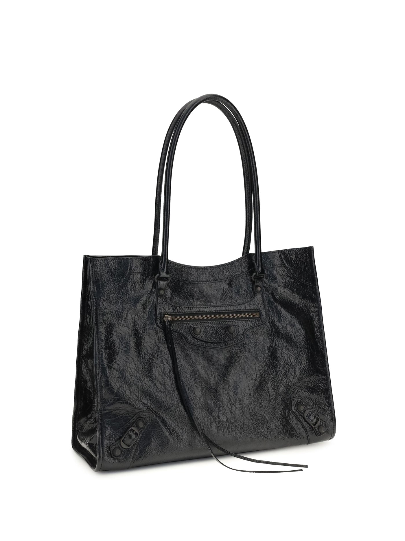 Balenciaga Tote Bag — Black Lambskin