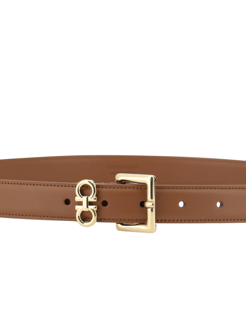 Ferragamo Belt — Beige Calf Leather Bos Taurus
