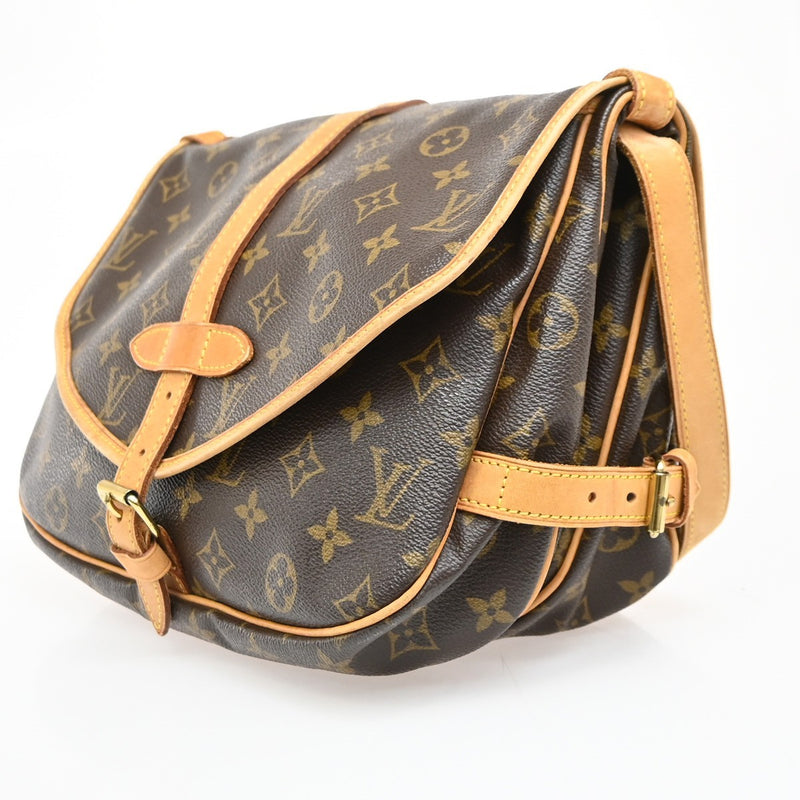 Louis Vuitton Saumur Monogram Canvas Brown Bag