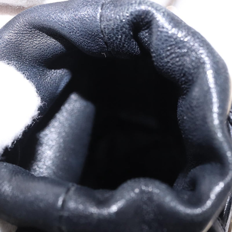 Chanel Drawstring Bucket With Chain Quilted Lambskin Black Leather Bag