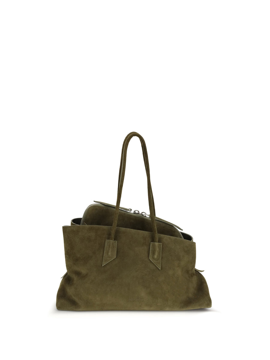The Attico La Passeggiata Shoulder Bag — Green Calf Leather Bos Taurus