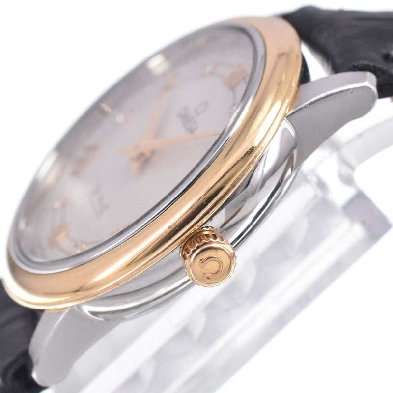 Omega De Ville Prestige Quartz Stainless Steel And Rose Gold With Diamond Markers Watches