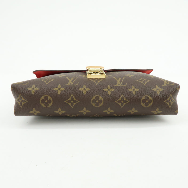 Louis Vuitton Pallas Chain Monogram Canvas And Calfskin Brown Bag