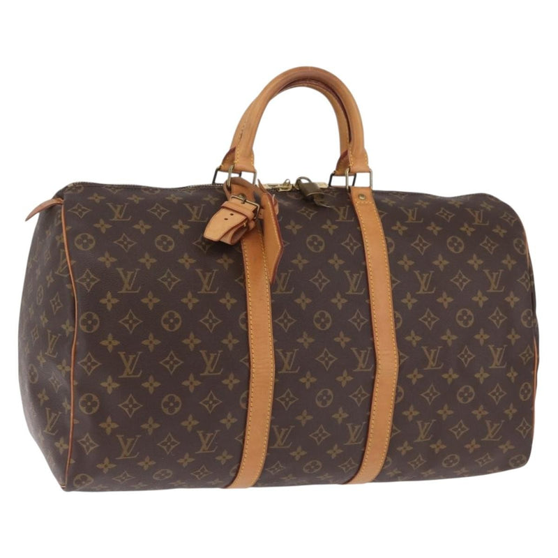 Louis Vuitton Keepall Monogram Canvas Brown Bag