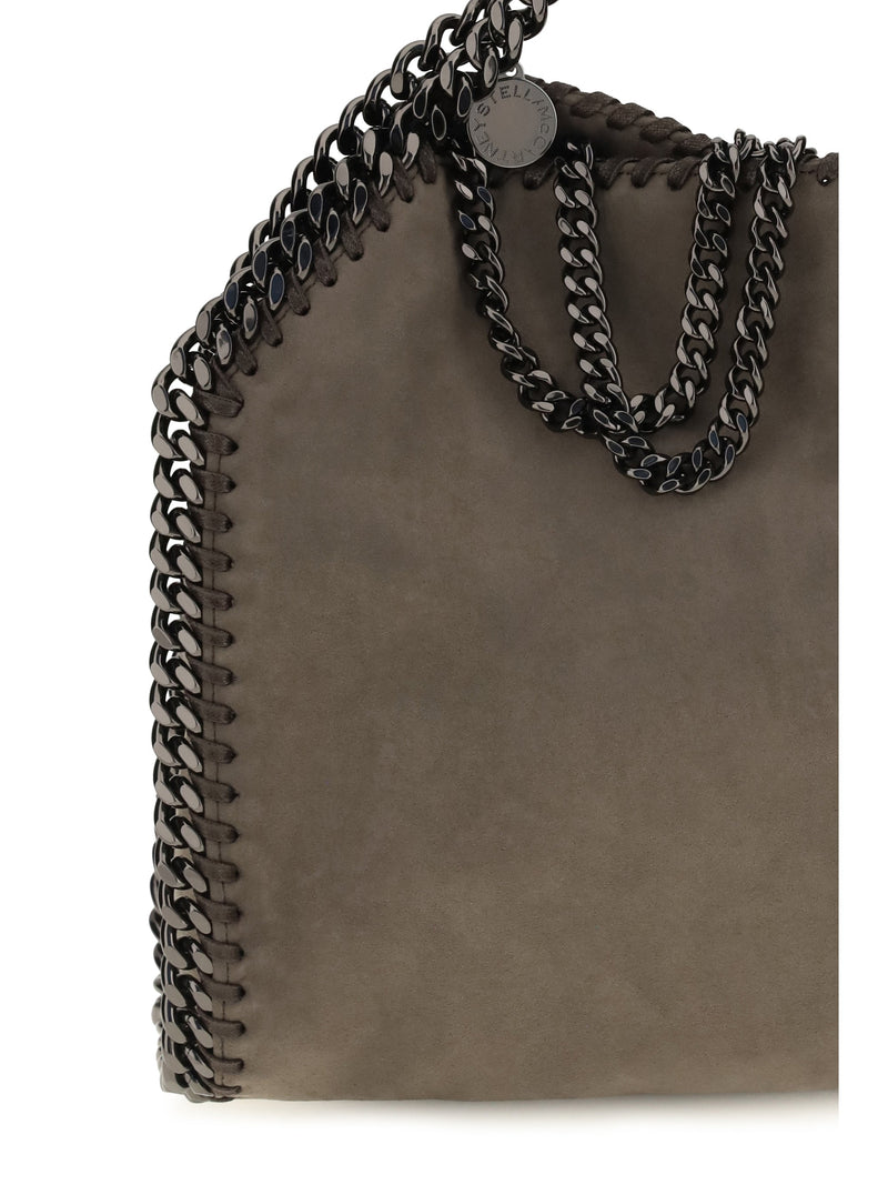 Stella Mccartney Falabella Mini Shoulder Bag — Gray Polyamide