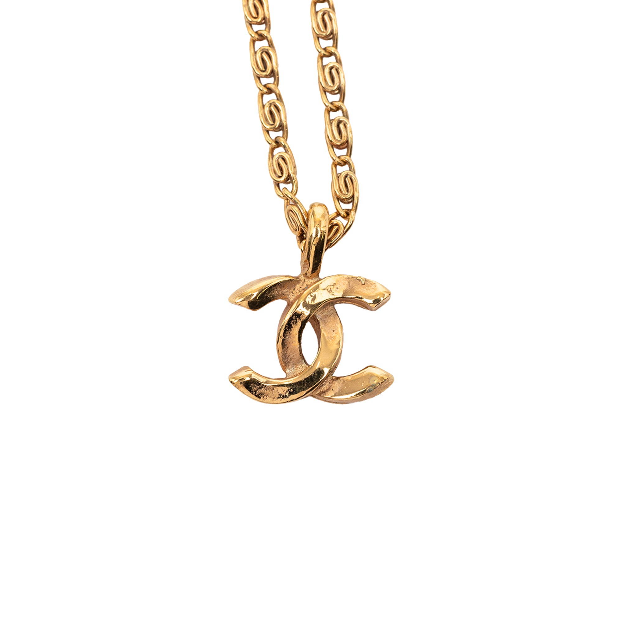CC Gold Plated Pendant Necklace - Image 3