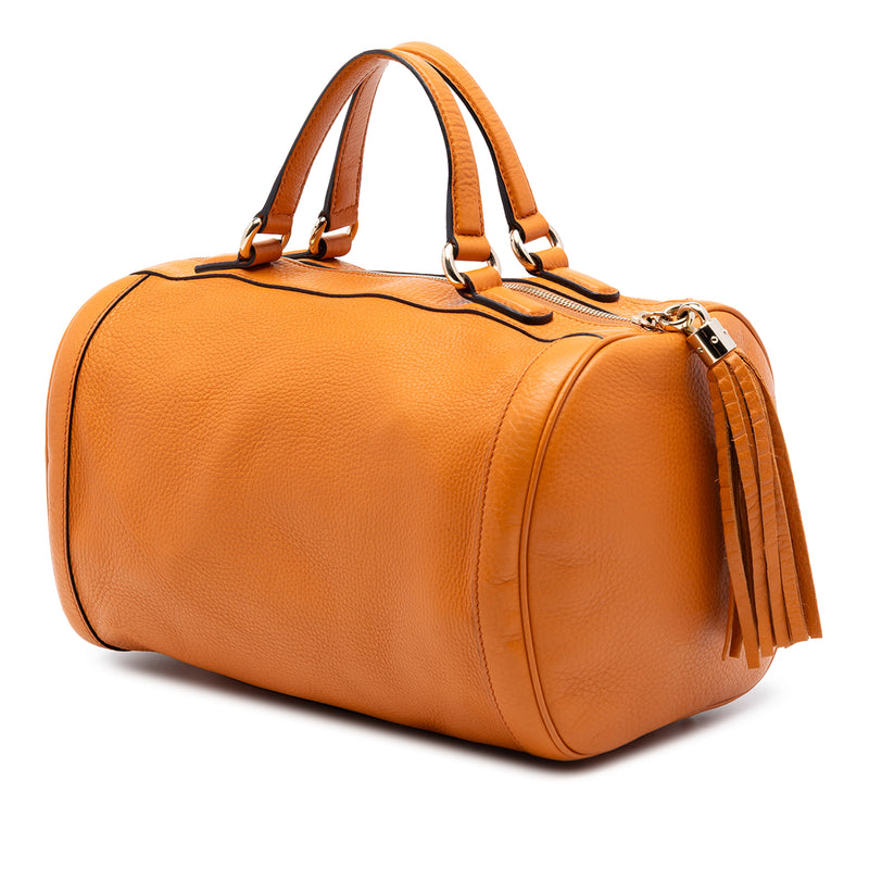 Medium Pebbled Calfskin Soho Boston Bag - Image 2