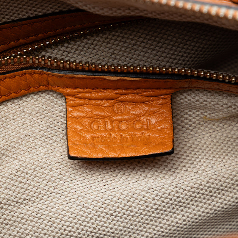 Medium Pebbled Calfskin Soho Boston Bag - Image 5
