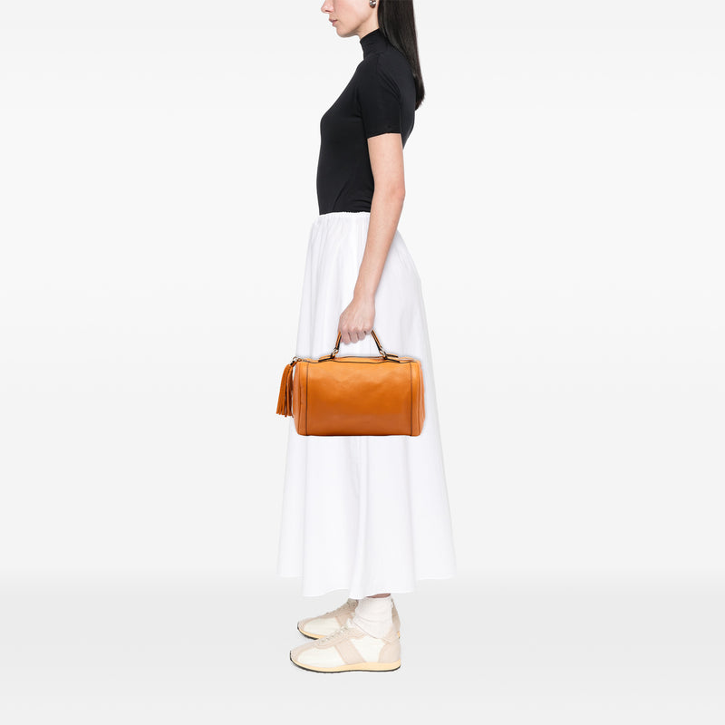 Medium Pebbled Calfskin Soho Boston Bag - Image 7