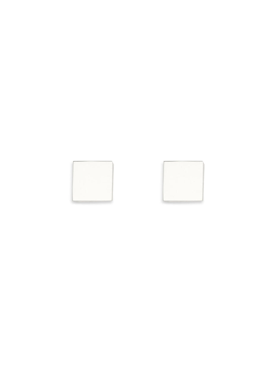Phoebe Philo Cube Stud Earrings — Silver