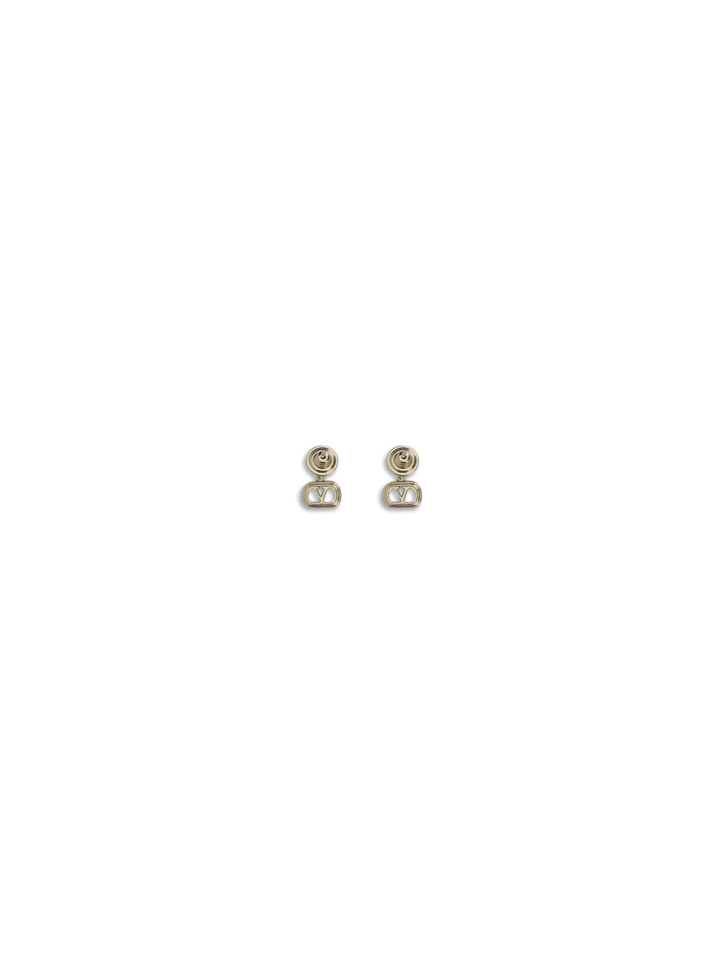 Valentino Garavani Ovalette Earrings — Gold Brass