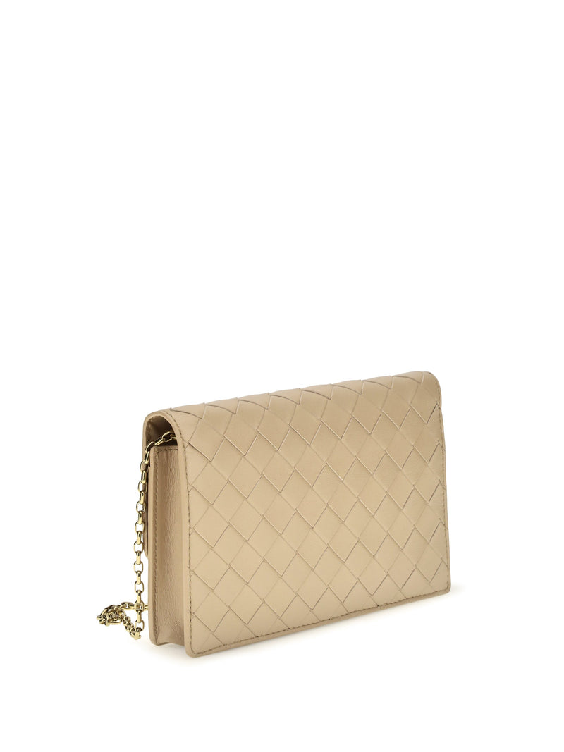 Bottega Veneta Crossbody Bag — Beige Lamb Leather