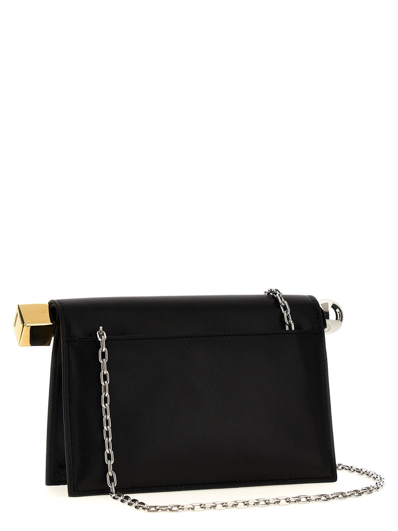 Jacquemus Nappa Leather Clutch — Black