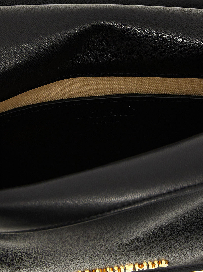 Jacquemus Nappa Leather Clutch — Black
