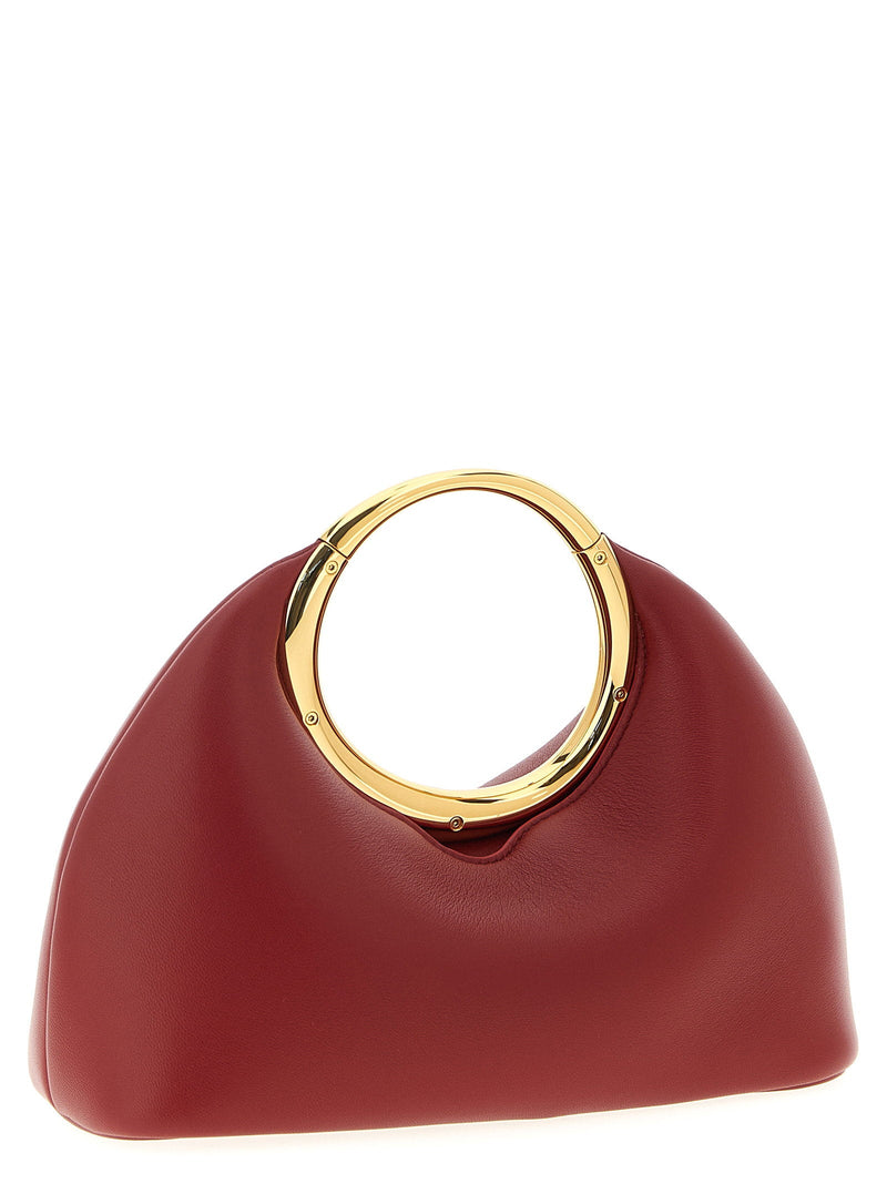 Jacquemus Top Handle Bag — Burgundy Nappa Leather