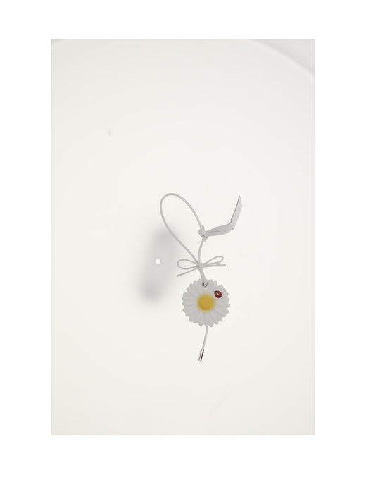 Dior Daisy Calf Leather Bag Charm — Yellow (bos Taurus)