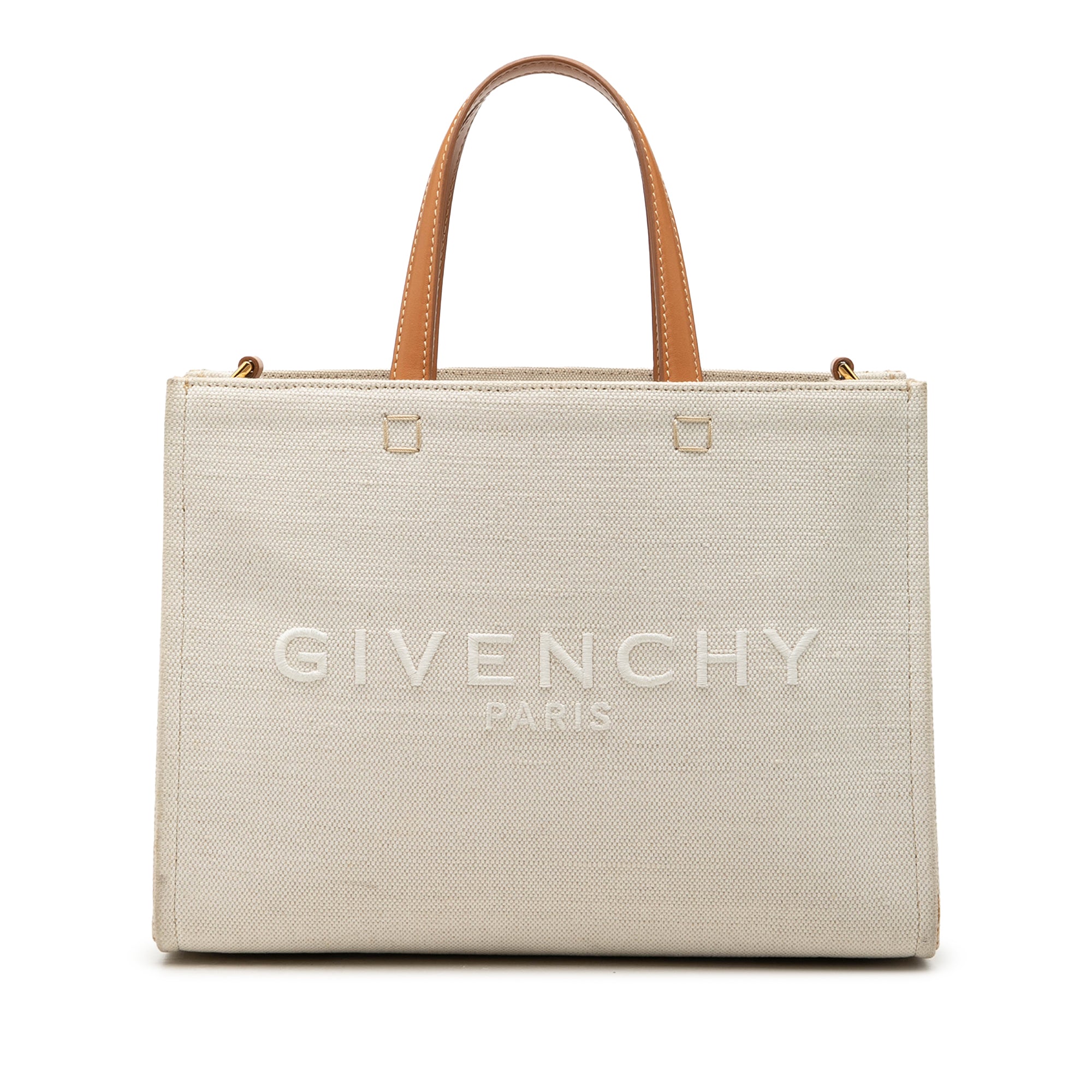 Small Canvas G Tote Shopping Bag - Image 1