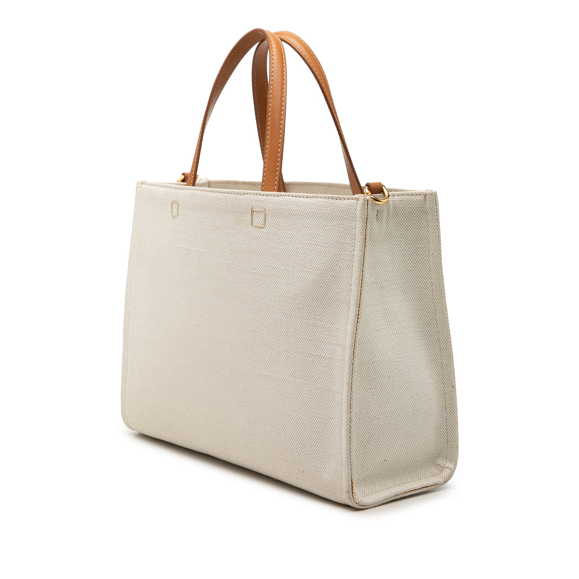 Small Canvas G Tote Shopping Bag - Image 2