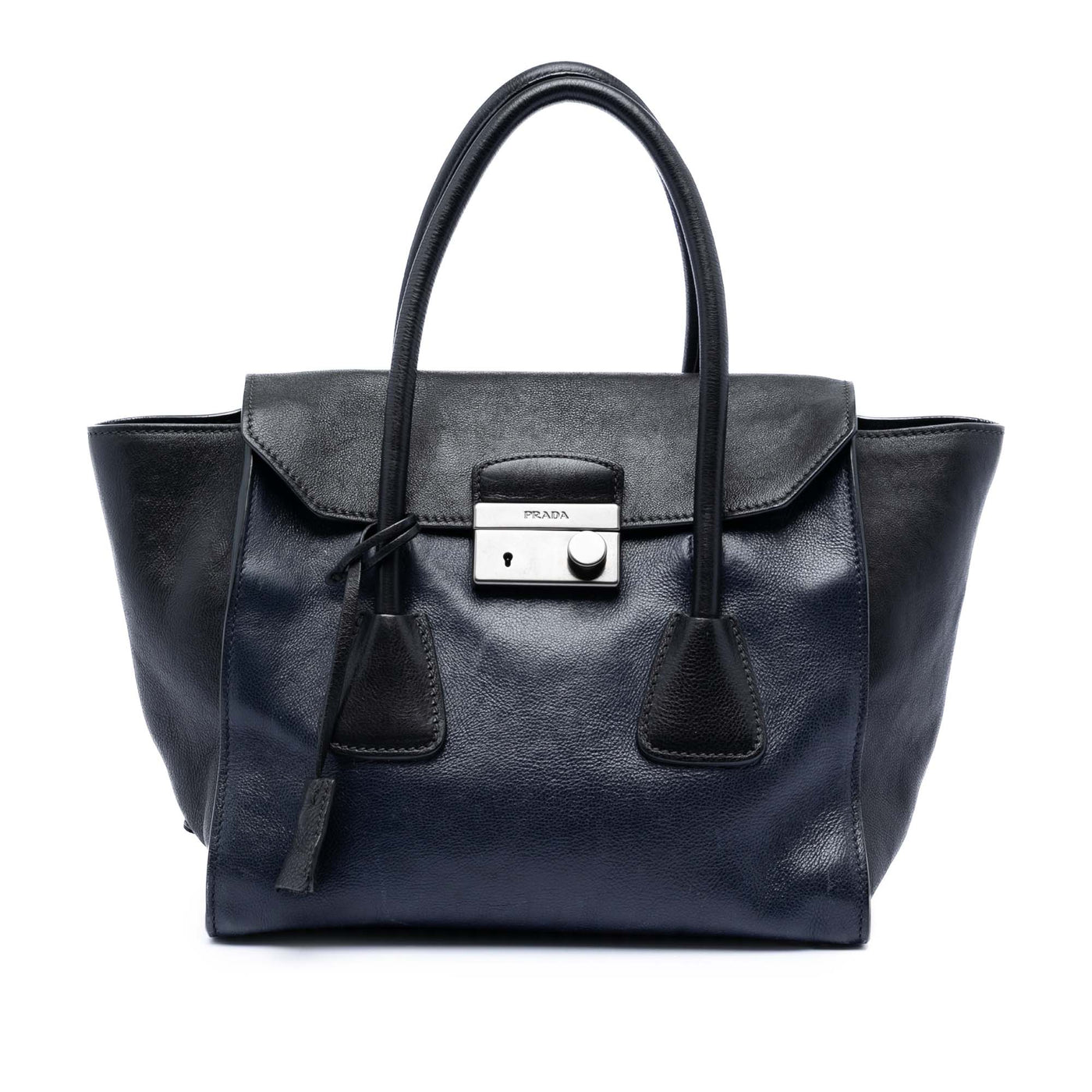 Bicolor Glace Calf Sound Lock Satchel - Image 1