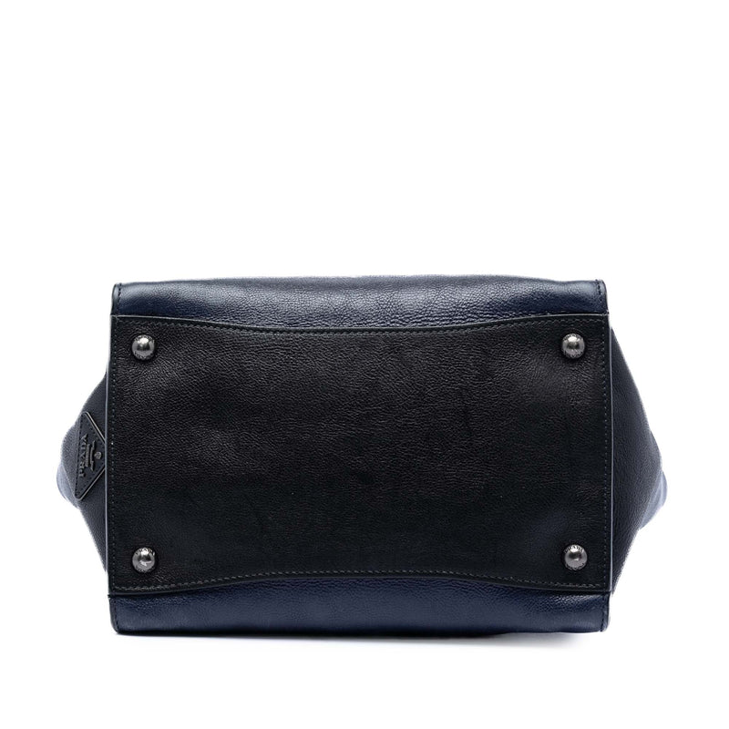 Bicolor Glace Calf Sound Lock Satchel - Image 3