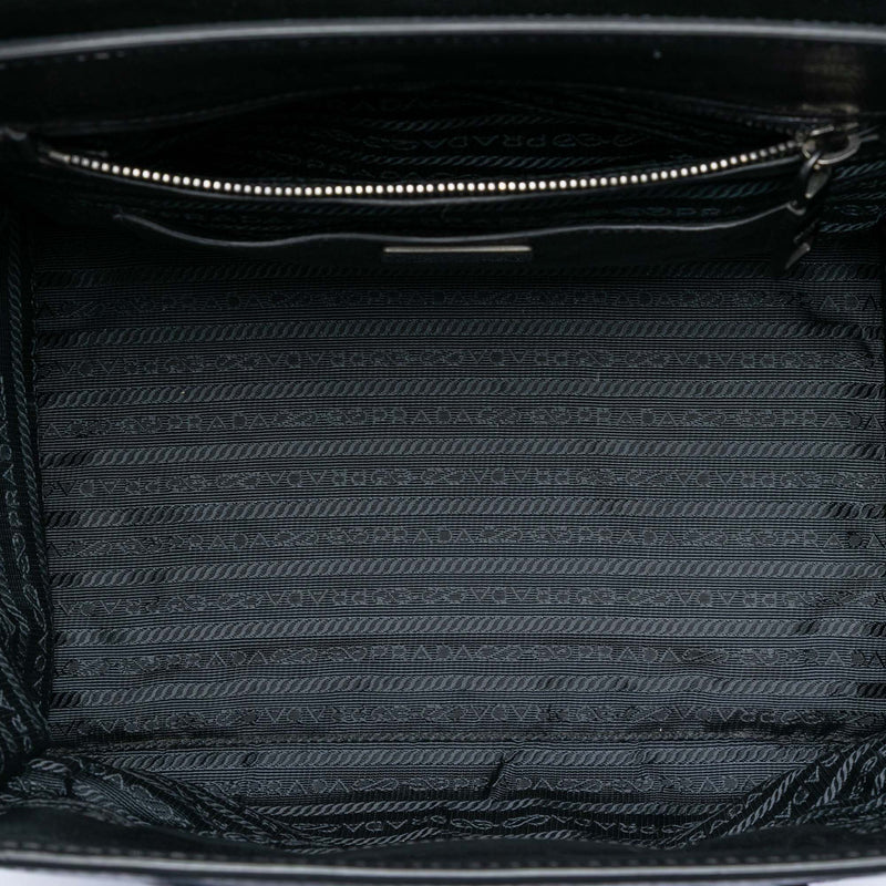 Bicolor Glace Calf Sound Lock Satchel - Image 4