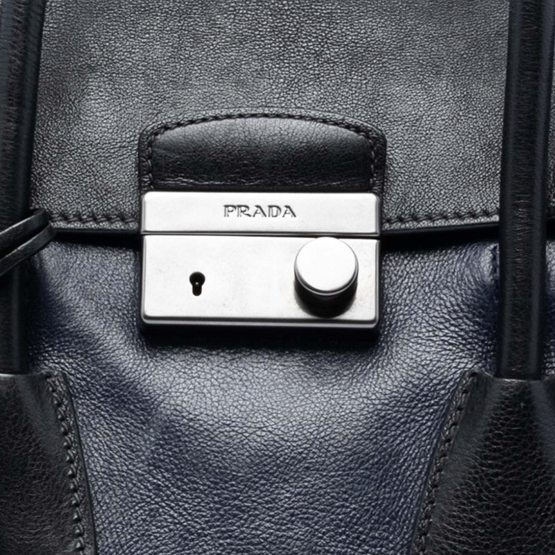 Bicolor Glace Calf Sound Lock Satchel - Image 6