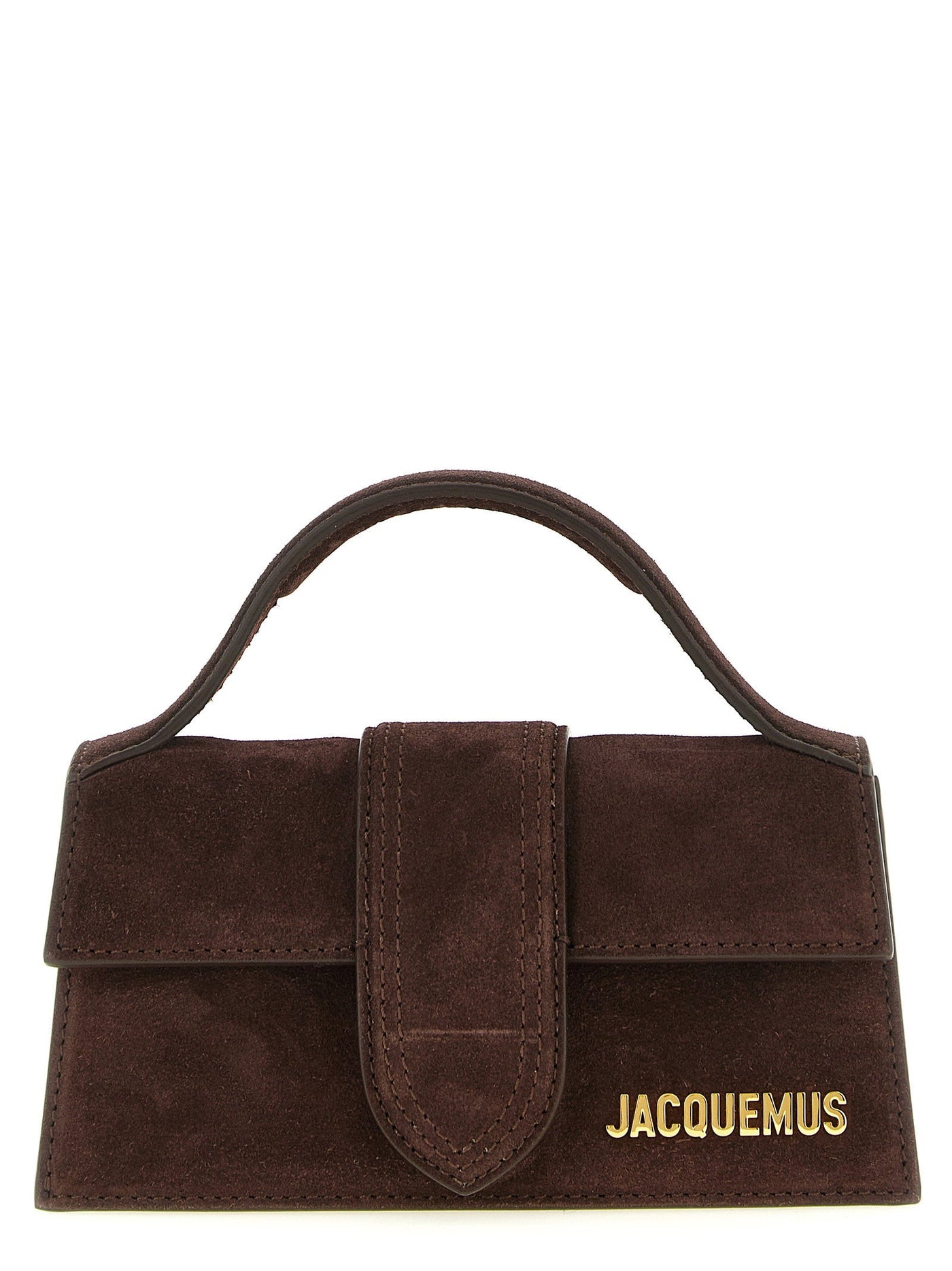 Jacquemus Le Bambino Top Handle Bag — Brown Suede
