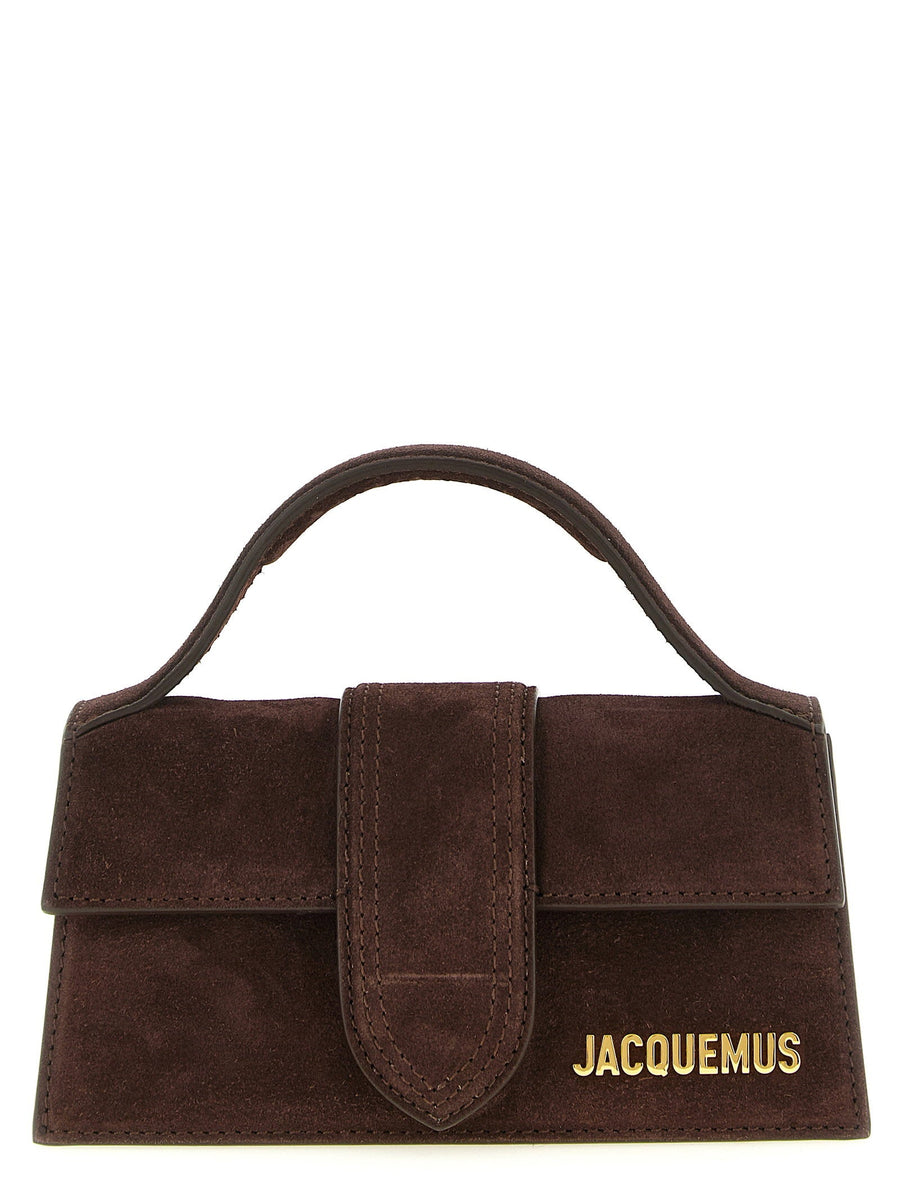Jacquemus Le Bambino Top Handle Bag — Brown Suede