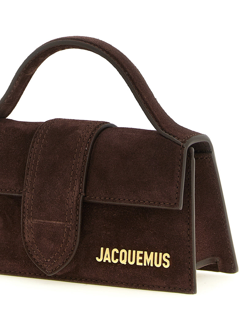 Jacquemus Le Bambino Top Handle Bag — Brown Suede
