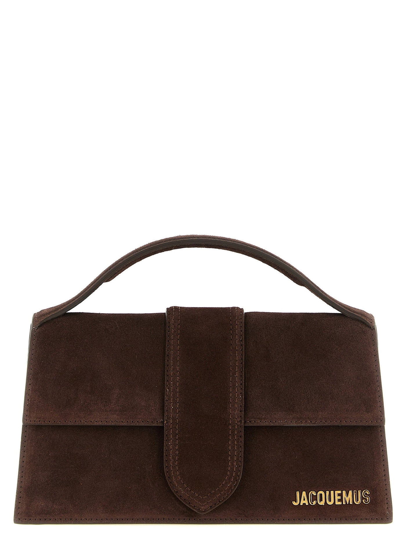 Jacquemus Top Handle Bag — Brown Suede