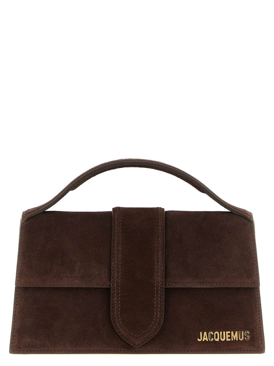 Jacquemus Top Handle Bag — Brown Suede