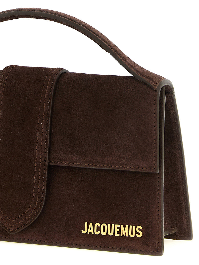 Jacquemus Top Handle Bag — Brown Suede