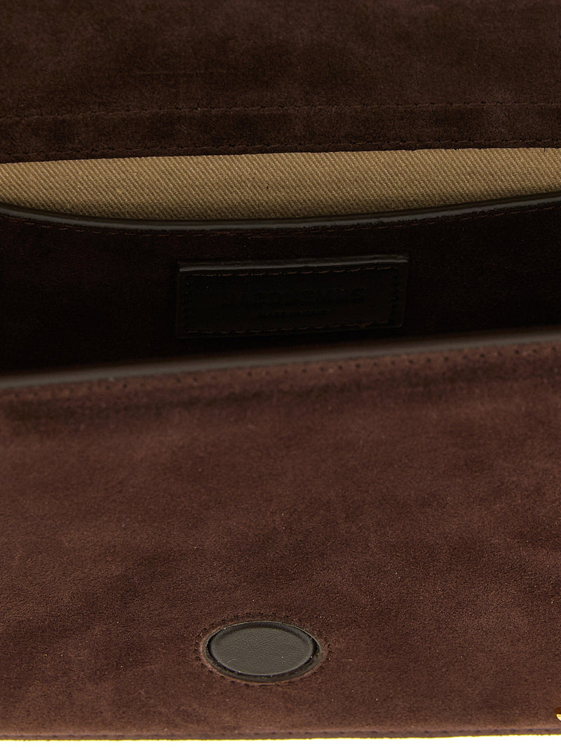 Jacquemus Top Handle Bag — Brown Suede