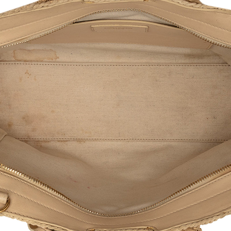 Baby Raffia Monogram Downtown Cabas - Image 4