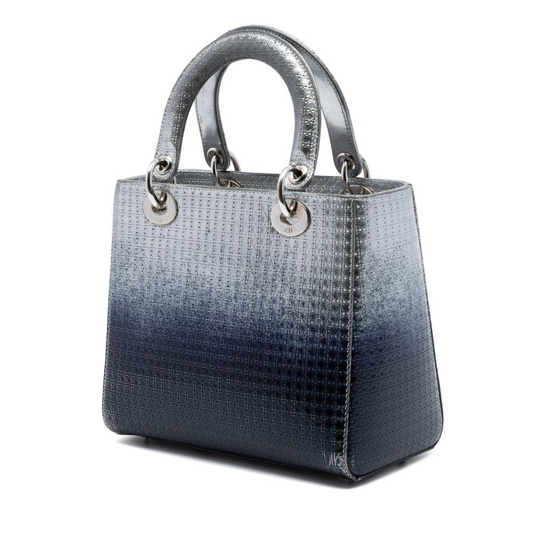 Medium Ombre Metallic Patent Microcannage Lady Dior - Image 2