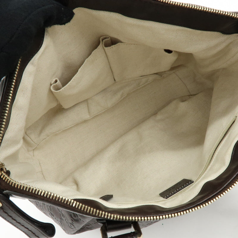 Gucci Sukey Top Handle Satchel Guccissima Leather Brown