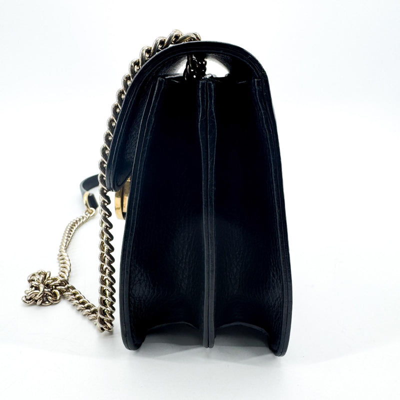 Gucci Interlocking Leather Black Bag