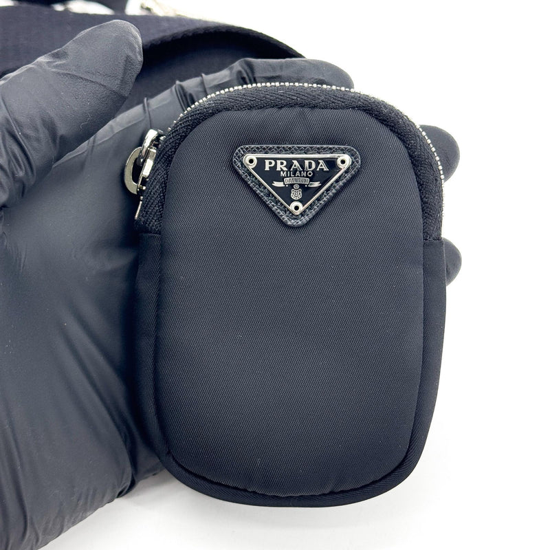 Prada Re-Edition 2005 Hobo Tessuto With Saffiano Leather Black Nylon