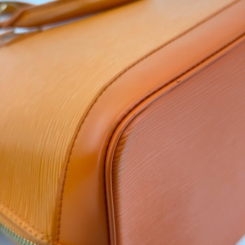 Louis Vuitton Alma Epi Leather Orange Bag