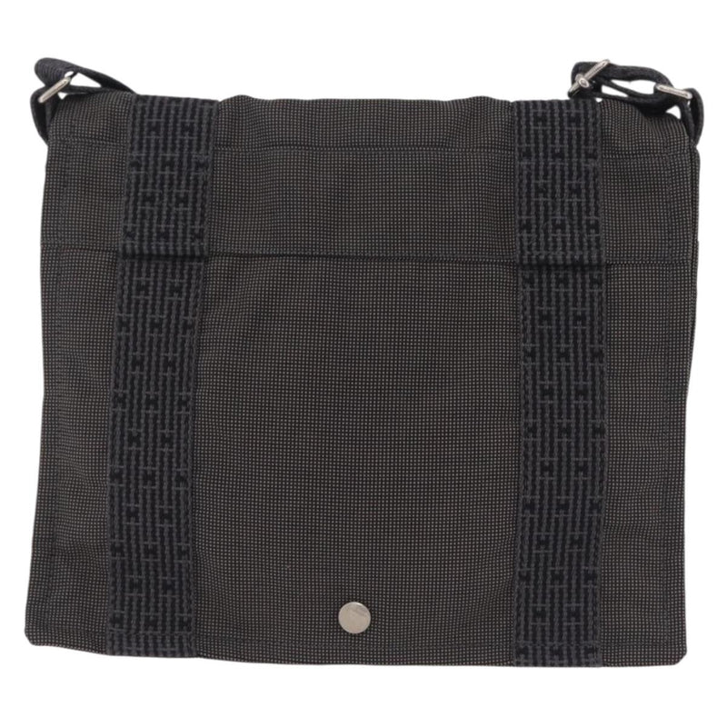 Hermes Fourre Tout Besace Messenger Toile Gray Canvas
