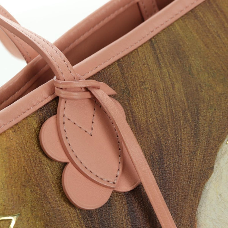 Louis Vuitton Neverfull Nm Limited Edition Jeff Koons Fragonard Print Canvas Pink Bag