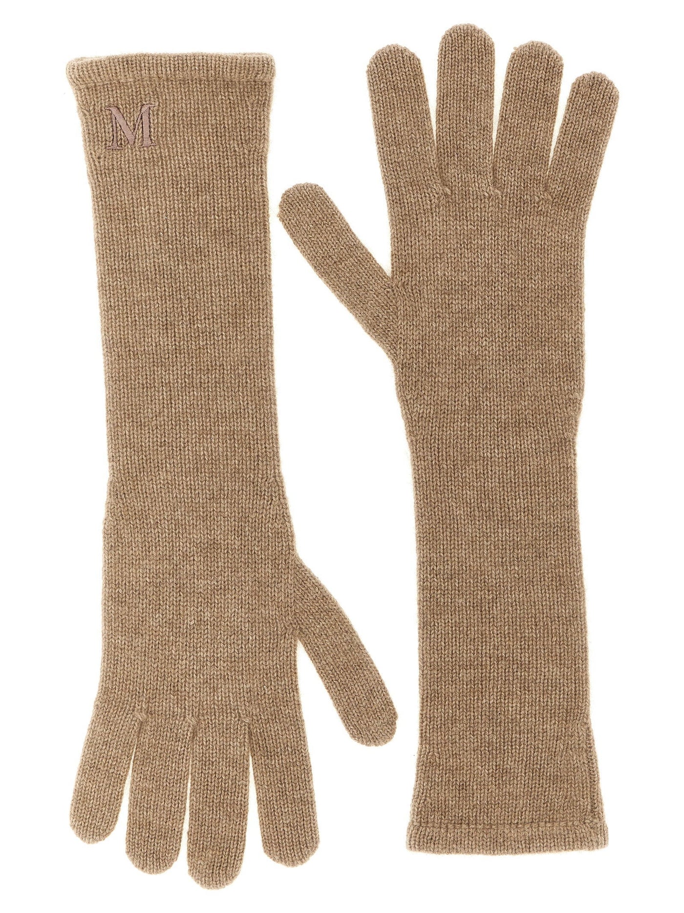 Max Mara Cashmere Gloves — Beige Pure Yarn