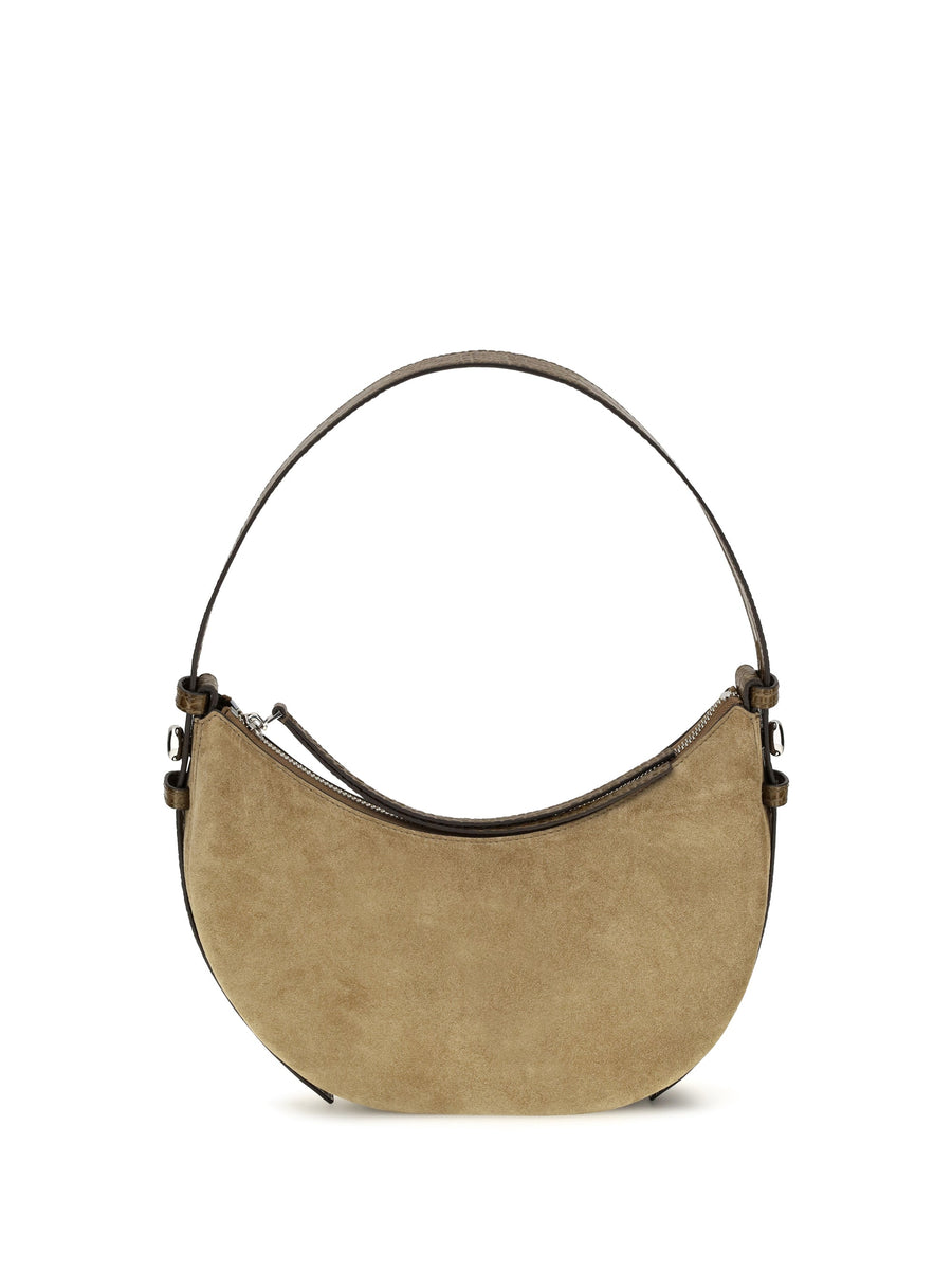 Tory Burch Romy Shoulder Bag — Beige Suede