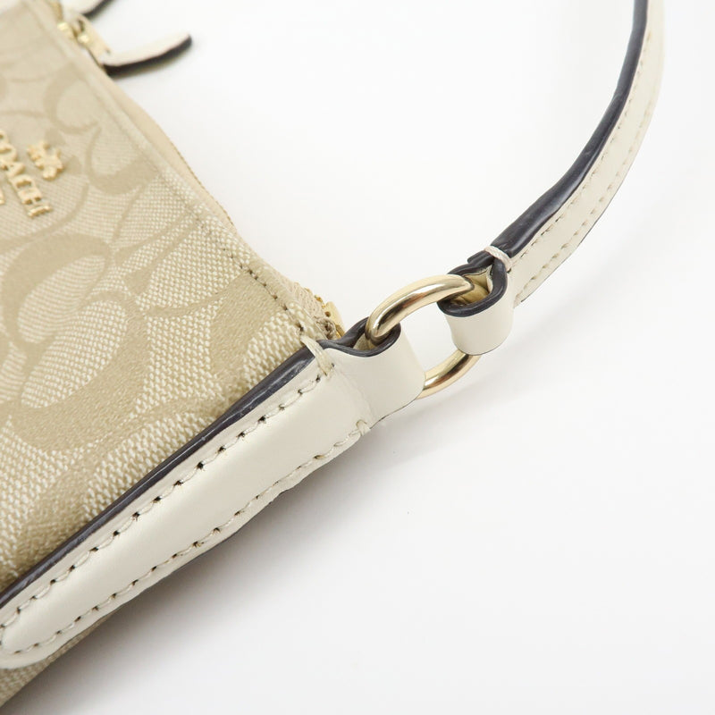 Coach Shoulder Canvas Beige Bag