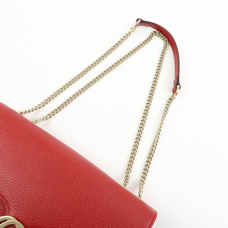 Gucci Interlocking Leather Red Bag